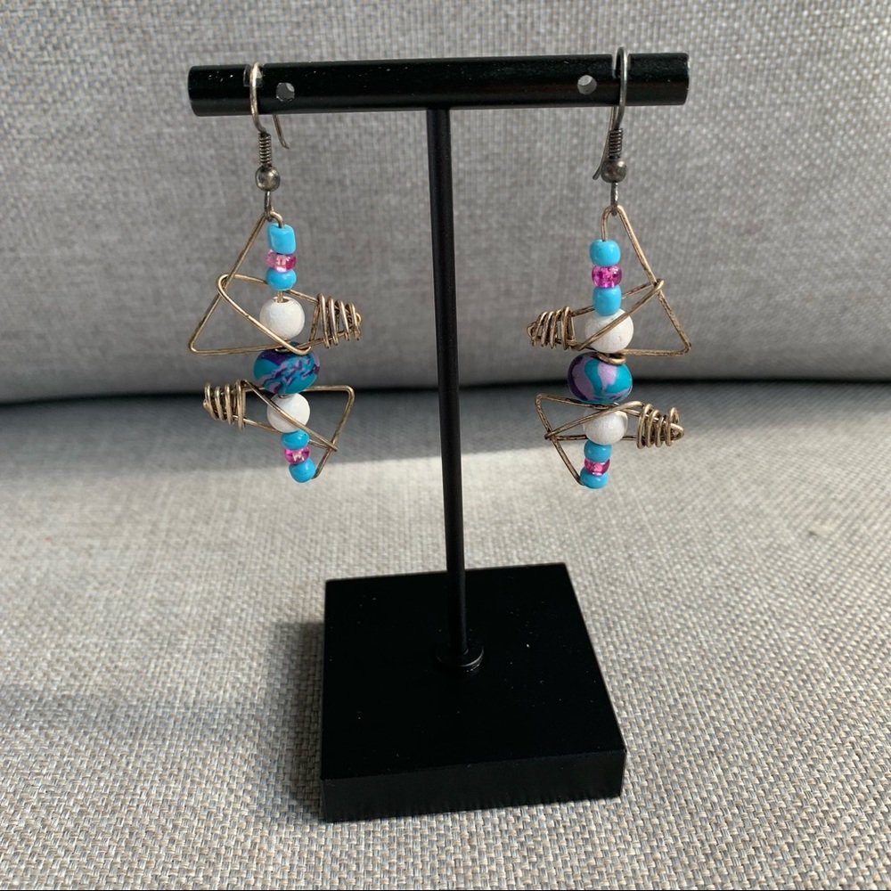 āļø 3/$15 Bead and Wire Statement Earrings